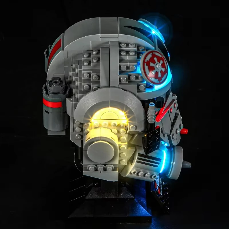 مجموعة إضاءة LED DIY لخوذة السائق LEGO 75429 AT-AT هدية لبروك البناء (ضوء LED فقط، بدون نموذج كتل)