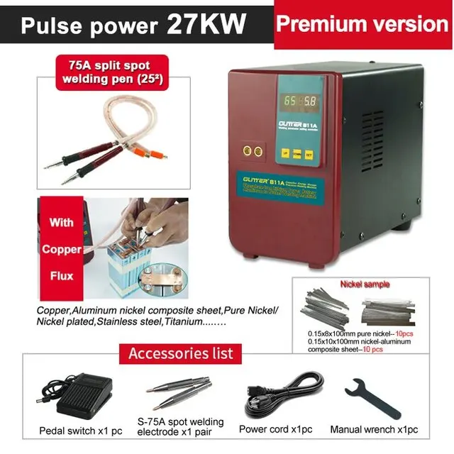 811A Energy Storage Spot Welding Machine 36KW 6000A Special For  Aluminum to Nickel Lithium Battery Pack Welding Machine