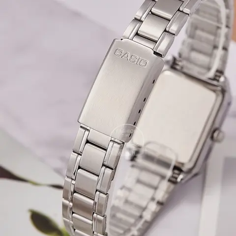 Casio damklocka, lyxigt set, 30 meter vattentät, kvartsklocka, tonellformad, rostfritt stål, LTP-V007D- 6 best sales Casio Edifice-replika - №6