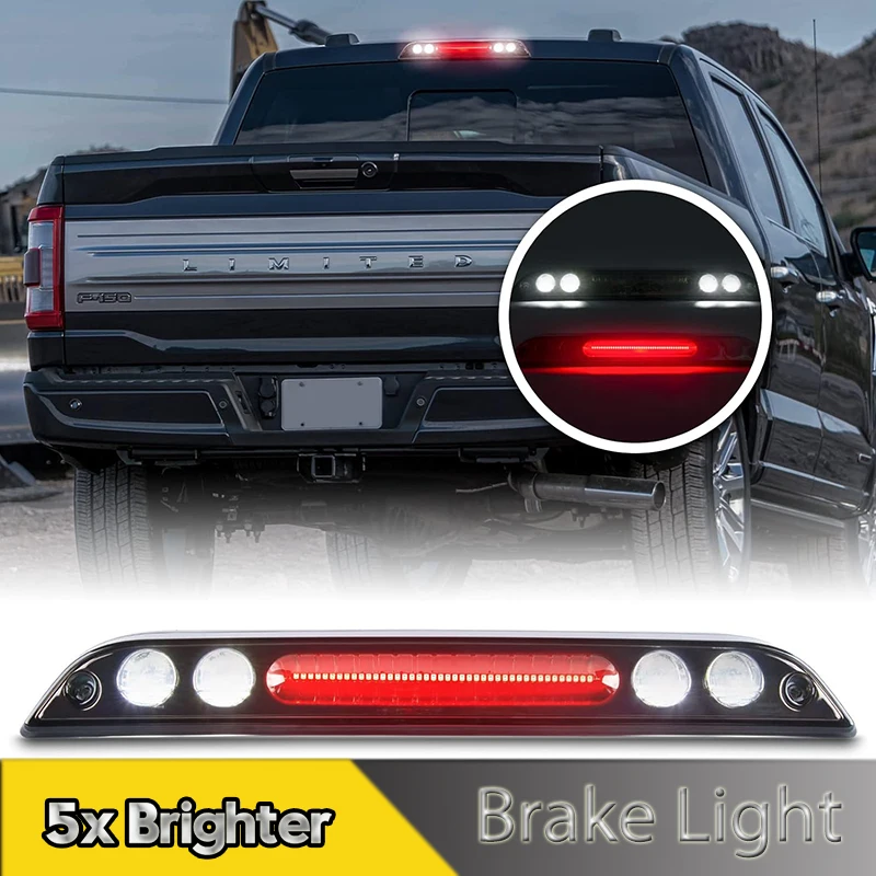 

1Pcs For Ford F150 2015-2020 LED 3rd Third Brake Cargo Light F250 F350 F450 Ranger Maverick High Mount Stop Lamps White Red