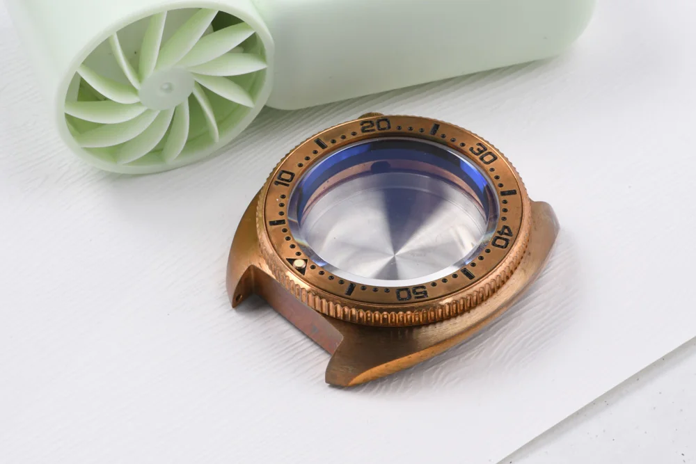 Abalone Bronze Taucheruhrengehäuse 4,2 Uhr, 28,5 mm Zifferblatt, Saphirglas, 20 ATM wasserdicht, für NH35/36/4R/6R Uhrenzubehör – Detail 8