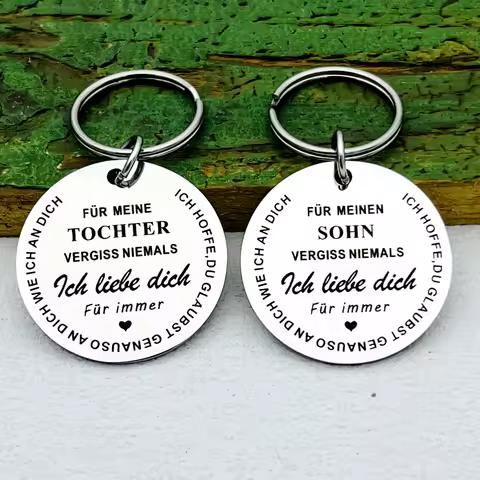 German Graduation Gift for Son Daughter Inspirational Gift Keychain Best Gift Idea for Son Daughter Stocking Stuff Birthday