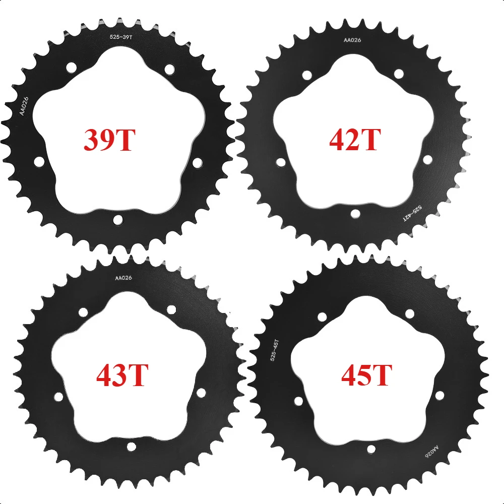 

525 39T 42T 43T 45T Rear Sprocket Gear Wheel for Ducati 795 796 916 1100 Mon/ster 820 Hypermotard 848 Evo 1100 Multistrada