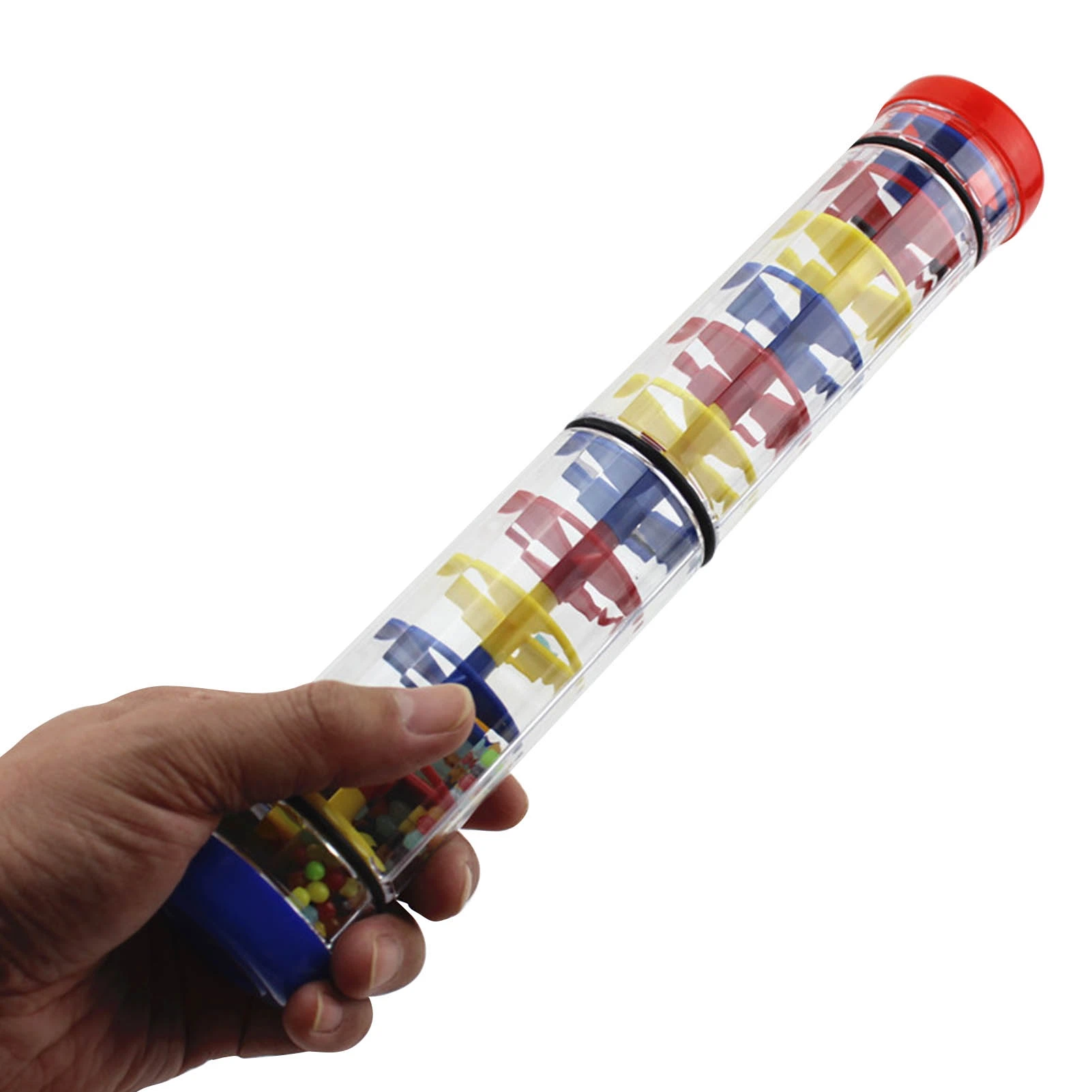 Picture 5: Rainmaker Rain Stick Toy Music Education Rain Stick Shaker Plastic Rattle Tube for Kindergarten