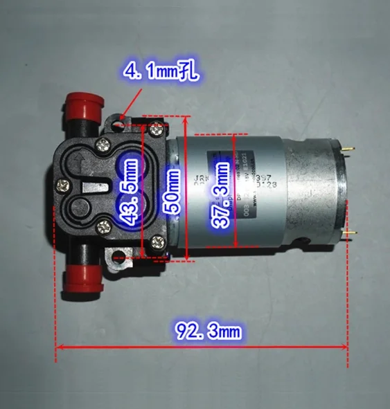 1Pcs DC 18V 555 Motor Diaphragm Water Jet Pump 8bar High Pressure 150ml/min 12-24V for Water Gun Storage Pump