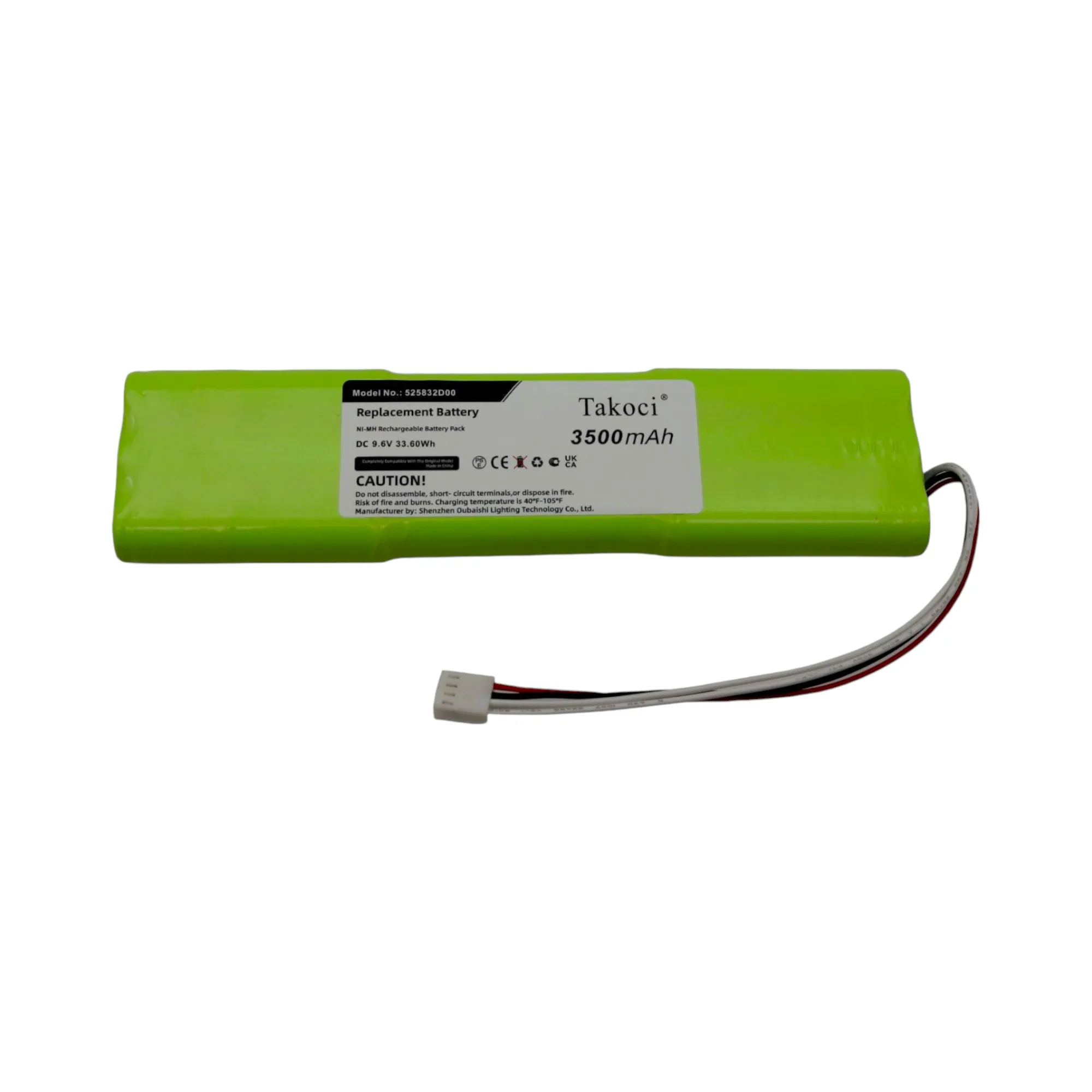 

Replacement Battery 3500mAh for Megger, AEMC, Chauvin Arnoux Megohmmeter 1060, 5050, 5060, 6470 525832D00, 2960.21, 525832D00