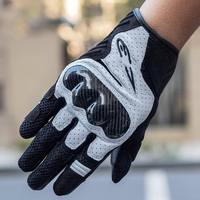 2025 SMX-1 AIR V2 Motorcycle Gloves Men Leather Guantes Moto Touch Screen Motorcross Gloves Anti Drop Wear-Resistant Moto Gloves