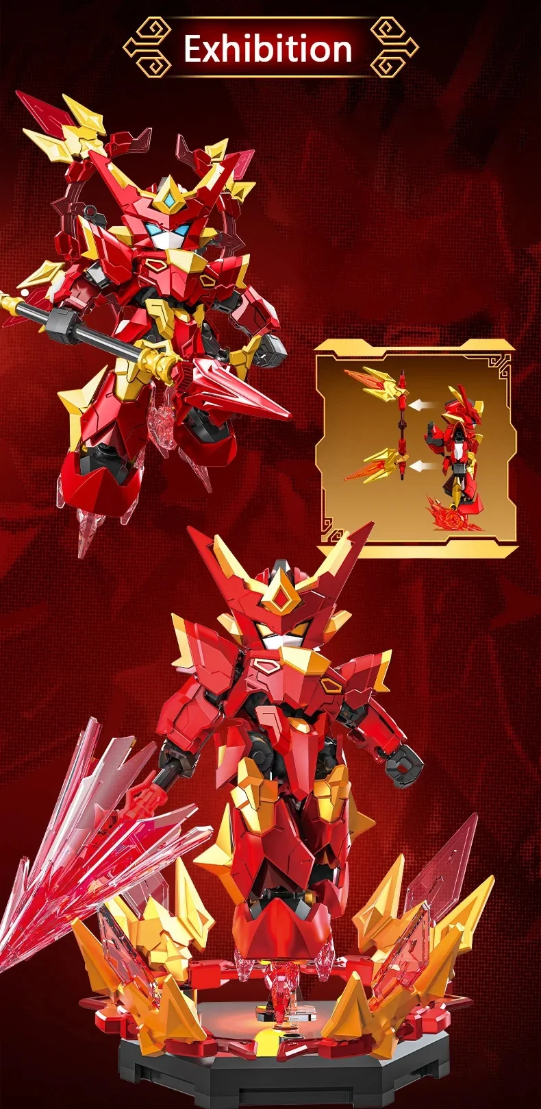 SEMBO BLOCK Sun Wukong Beweglicher Mecha-Bausatz, MOC-Actionfigur-Modell, Bausteine, Blindbox-Spielzeug, Weihnachtsgeschenke – Detail 6