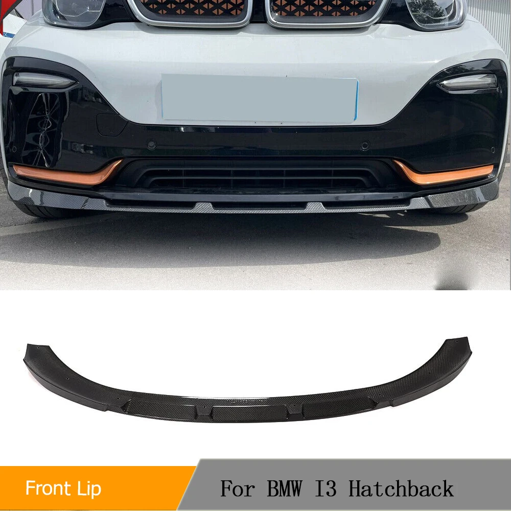 

Car Front Bumper Lip Spoiler for BMW i3 I01 Hatchback I3 2018 - 2020 Front Bumper Lip Chin Spoiler Car Body Kits Carbon Fiber