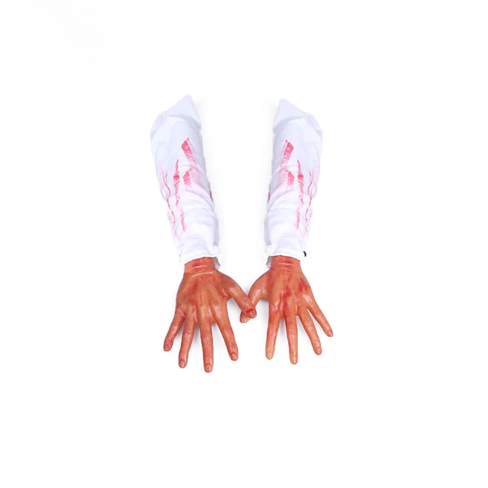 

1 шт. поддельная опора для рук из латексного материала, жуткая кровавая сломанная рука для украшения Хэллоуина, дом с привидениями, вечеринка, страшные розыгрыши