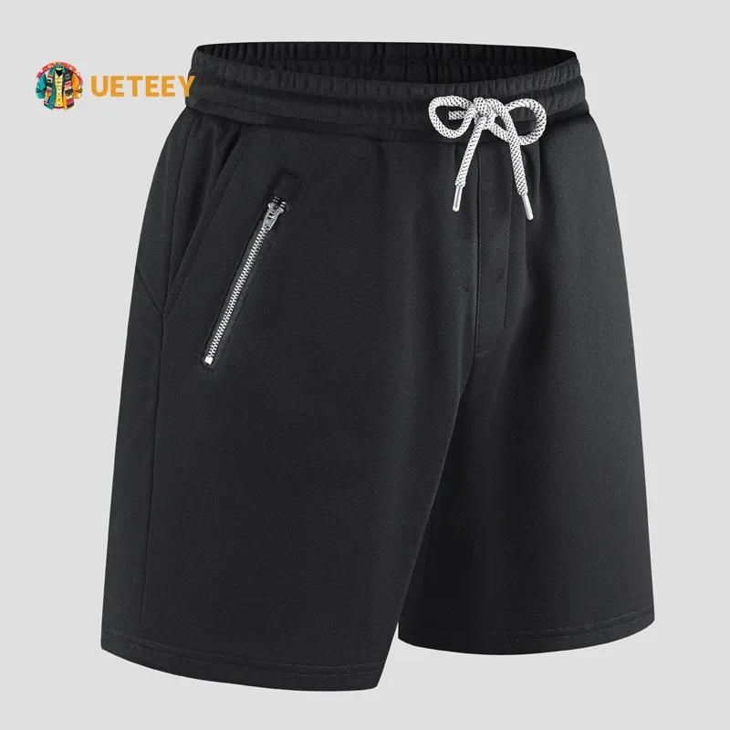 

Summer New Arrival Sports Shorts Men Casual Zipper Pockets Comfortable Elastic Waist Clothing Male Breathable Short Trousers