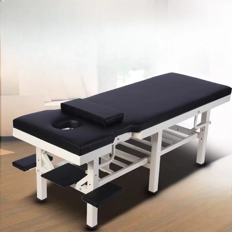 

Многофункциональная портативная массажная кушетка для шеи и спины с регулировкой высоты, компактная, для салонов красоты и наращивания ресниц