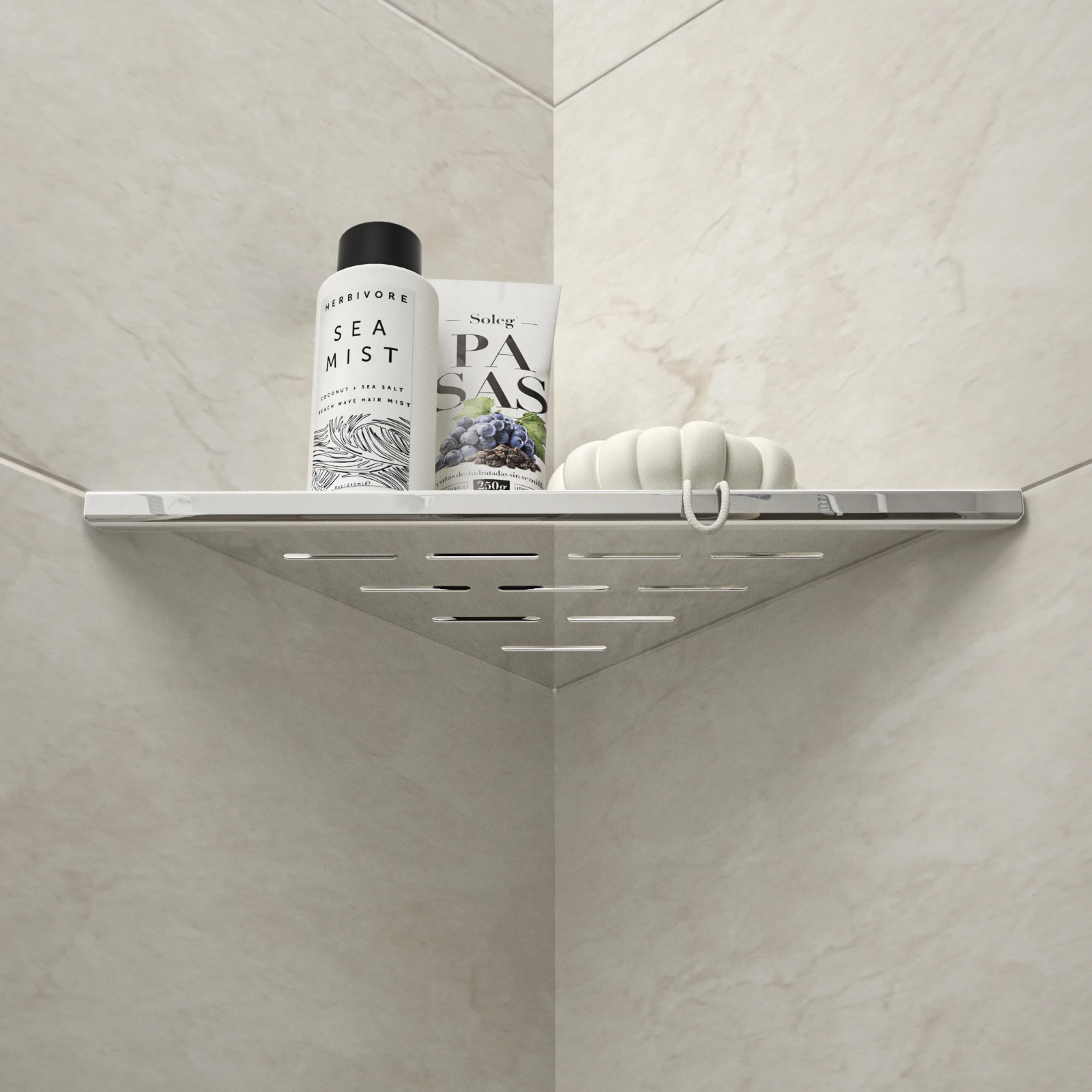 Горячая Распродажа, 10-дюймовая полированная встроенная полка из полированной нержавеющей стали, современный дизайн, угловой монтаж для хранения в ванной комнате, в наличии в США