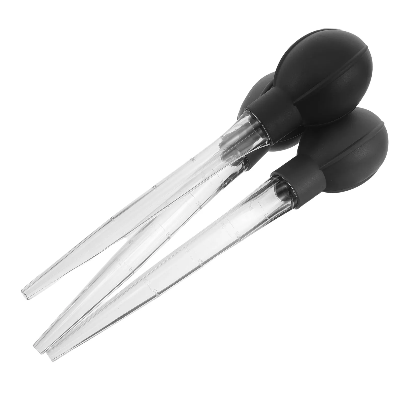 3Pcs Wood Barrel Sampling Pipettes Plastic Graduated Transfer Dropper Bulb Reusable Food Grade Leakproof for Wine Tasting