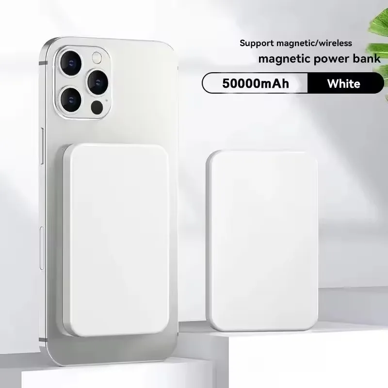 Lenovo Magnetic Wireless Power Bank 500000 mAh Ladegerät, schnelles Aufladen für Magsafe, externer Ersatzakku für alle Android-iPhones