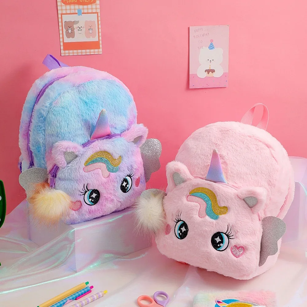 Putri gadis ransel sekolah kartun Unicorn tas sekolah lucu anak-anak buku BagTravel Pack balita anak Mochilas Escolares