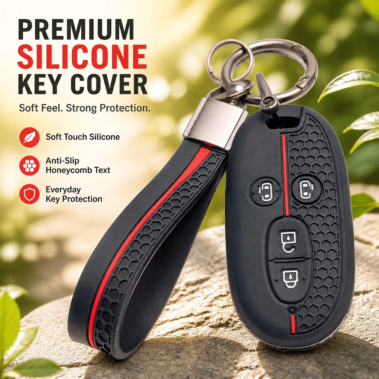 Silicone Car Cover Fob Protector For Suzuki Kizashi Wagon R Solio Spacia Swift Vitara SX4 Jimny 4 Button Key Anti-Scratch