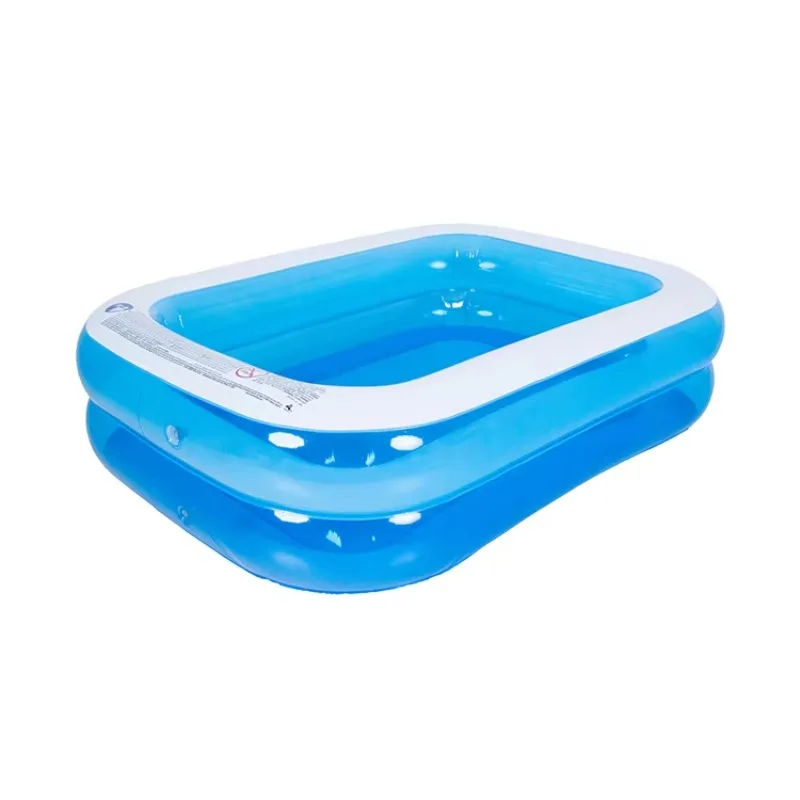 Inflatable Rectangular Plastic Pool Giant Blow up Swimming Pool for Kids