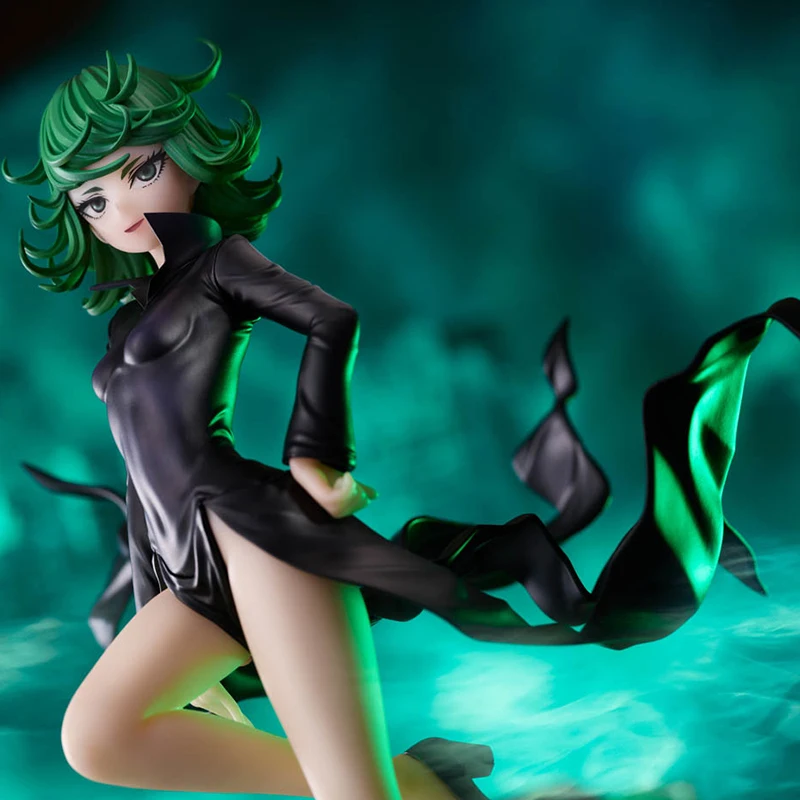 Originele Banpresto One Punch Man Senritsu Geen Tatsumaki Hurricane Pvc Action Figure Model Pop Speelgoed