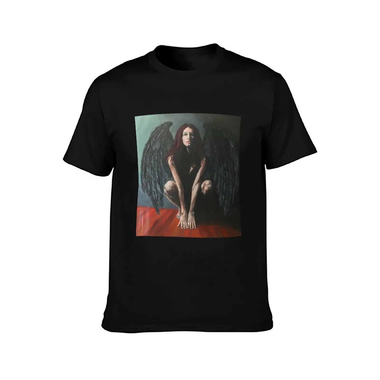 Bringer of Light - Lucifer Painting T-Shirt printed t shirts for man T-Shirt