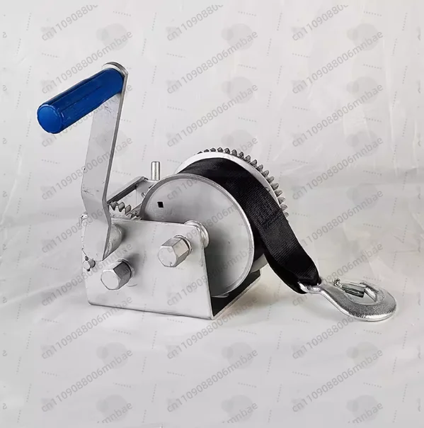 

Ручная лебедка для прицепа-лодки 4WD, 2600 кг/6615 фунтов, с ремнем для крепления к автомобилю, 3 скорости, трос длиной 6 м