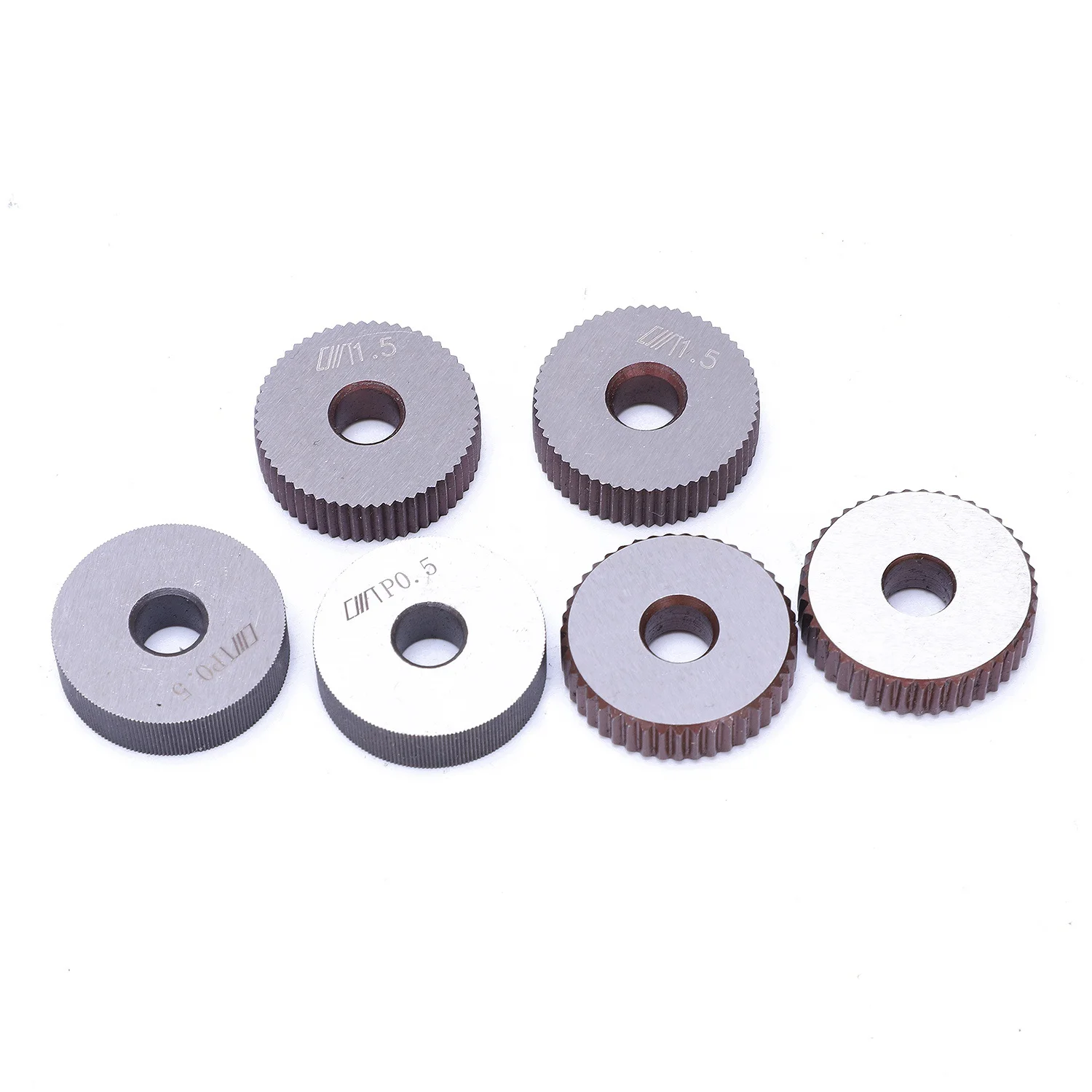 A64Z 7X Single Wheel Straight Linear Knurling Tool Set 0 5Mm 1.5Mm 2Mm Pitch