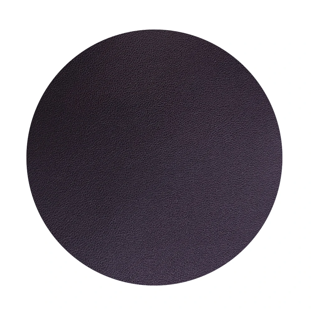 

WOTOR 1PCS Leather Soft Colored Coasters Circular Waterproof Heat Resistant Placemat Tea Coffee Cup Bar Tools Counter Home Decor