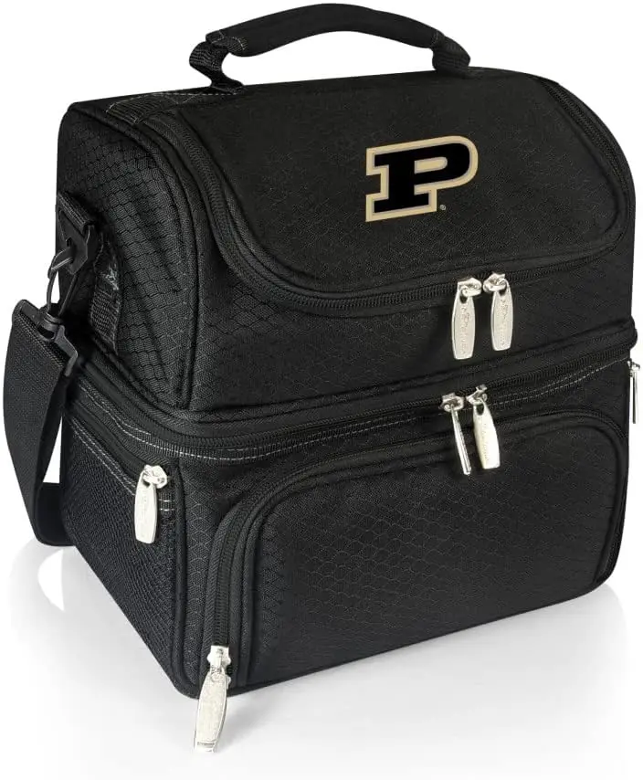 

Изолированная сумка для обеда с набором для пикника — охладитель для горячей и холодной еды, регулируемый ремень, прочный полиэстер