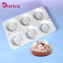 Dorica Snow Mountain Silicone Molds Pudding Chocolate Mousse Mould Pastry Baking Pan Cake Decorating Tools Bakeware Accessories