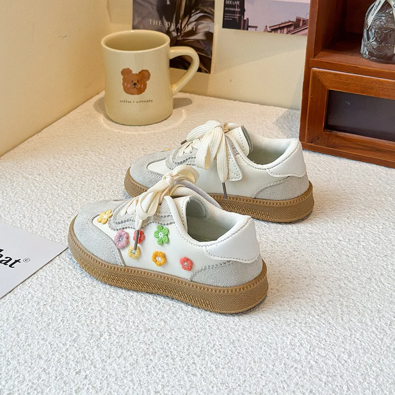 Picture 4: Туфли Fashion Plus Size Girls' Shoes 2026 Spring New Kids Sneakers Comfort Non Slip Girls' Flower Casual Shoes Кроссовки Детские