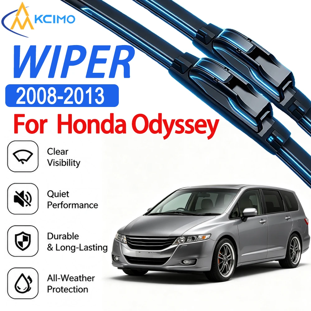 2PCS Auto Wiper Blades for Honda Odyssey RB3/RB4 2008-2013 Perfect Fit Long Service Life Car Windshield Wiper Blades