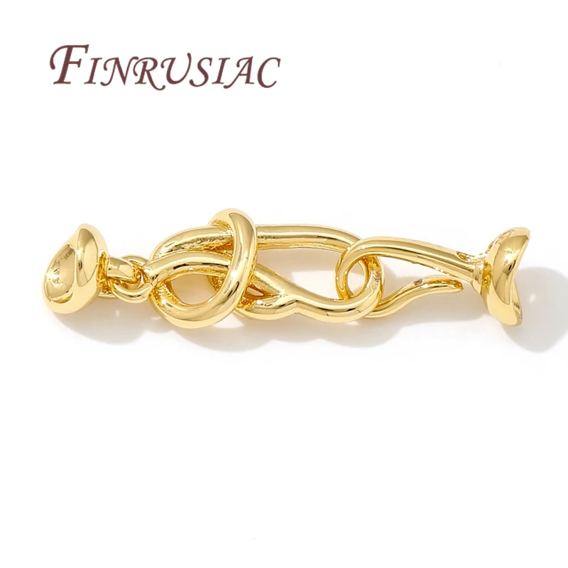 18K Gold/Rhodium Plated Fasteners For Bracelets Accessories Clasp For Jewelry Connectors Findings For DIY Jewelry Making Supplie