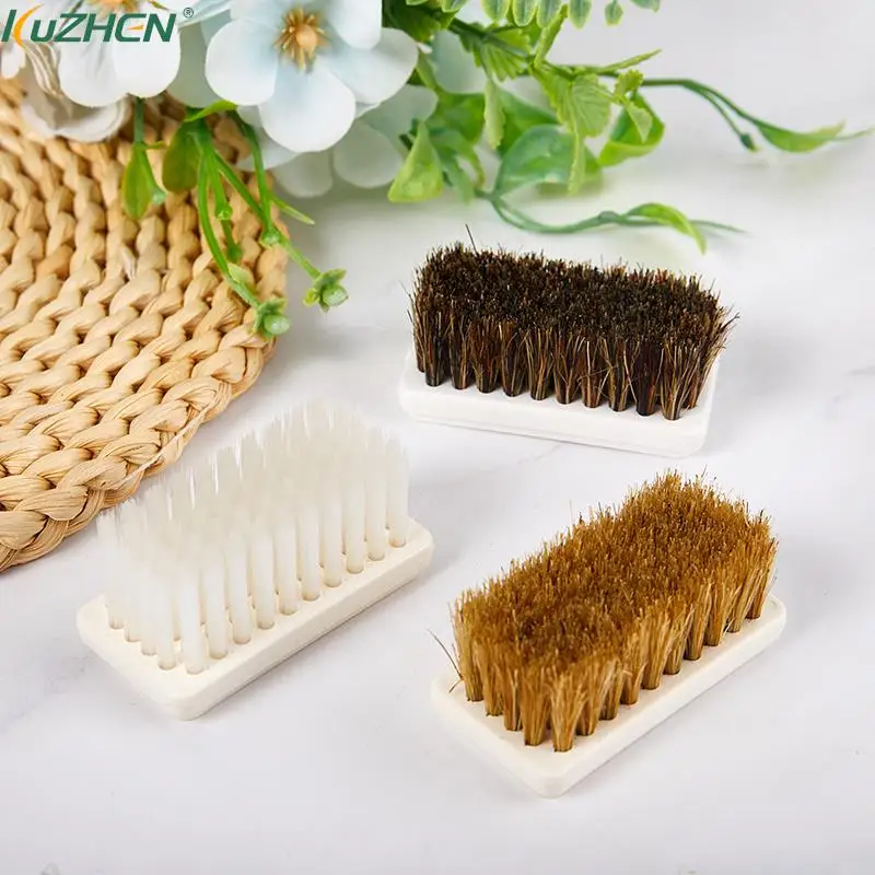 1Pcs Portable Horse Hair Beard Brush For Men Shaving Brush Plastic Handle Mustache Comb Beard Shaping Tools Accessories