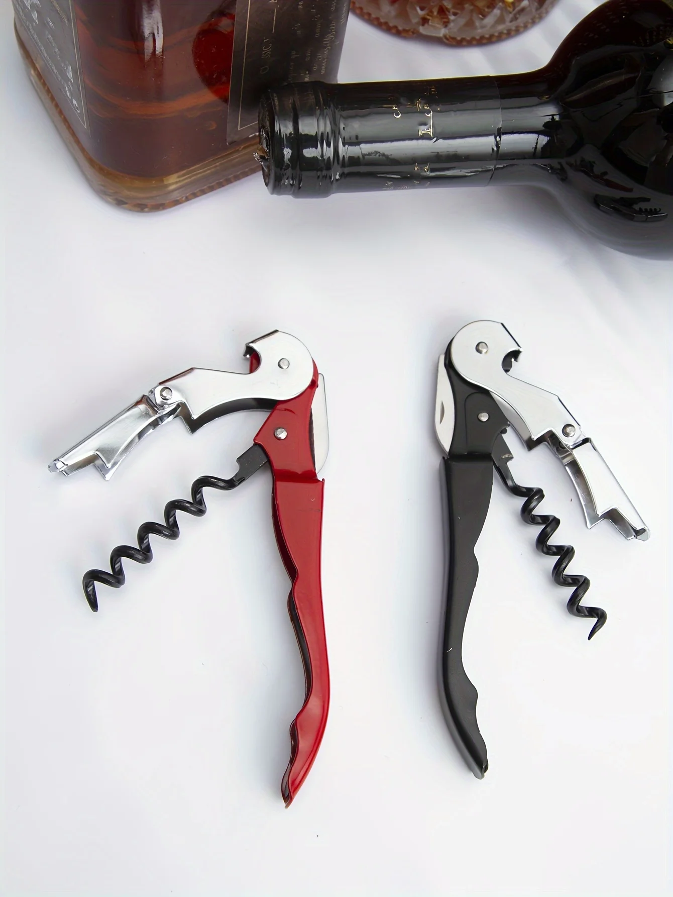 1pc Premium Edelstahl Wein Flasche Opener Multifunktionale Flaschenöffner Wein Korken Schraube Korkenzieher Bier Kappe Entferner bar – Detail 11