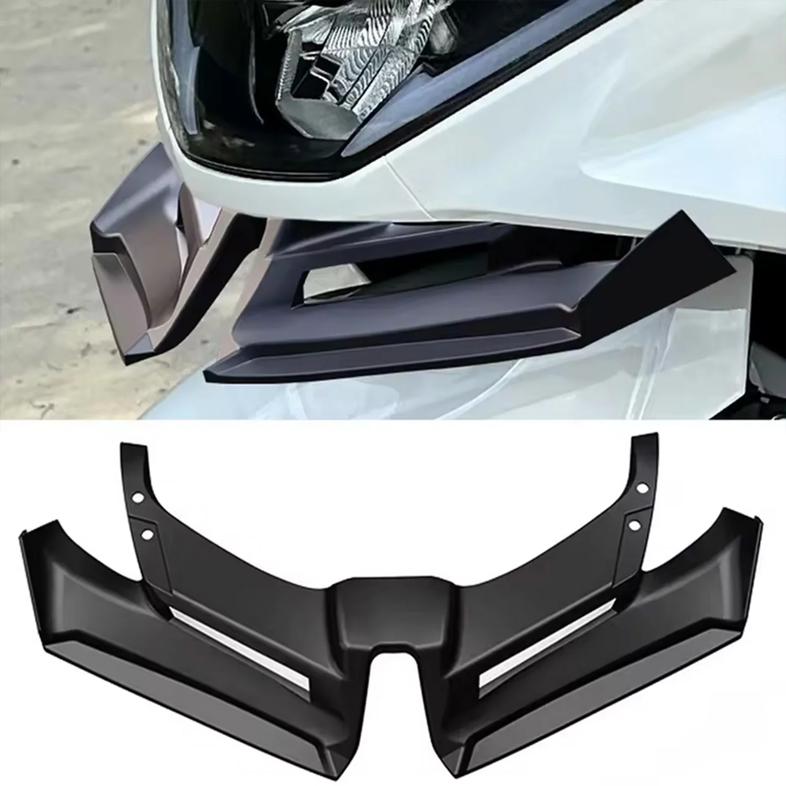 Передний обтекатель мотоцикла, аэродинамическая крышка крыла, удлинитель лобового стекла, нижний обтекатель подбородка для Honda PCX160 2021 2022 2023 2024