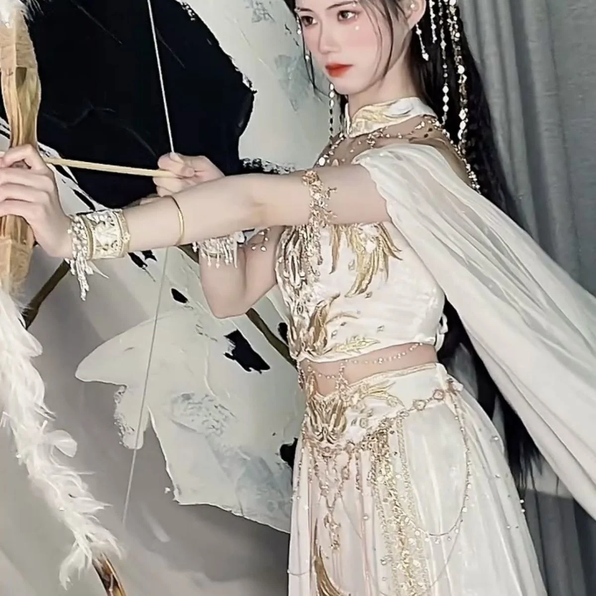 

Tu Qiqi Shengnv Ling Western Region Dancer Classical Clothing Han Clothing Women Exotic Dress Xinjiang Exotic Style Dresses