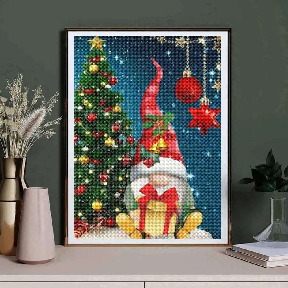 5D DIY Diamond Painting Cartoon Santa Claus Snowman Full Diamond Mosaic Embroidery Christmas Cross Stitch Art Home Decoration