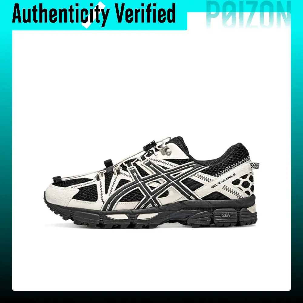 ASICS Gel Kahana 8 FL Breathable Low top Casual Trail Running City Commuting Running Shoes Men's Black White 1011B828-001