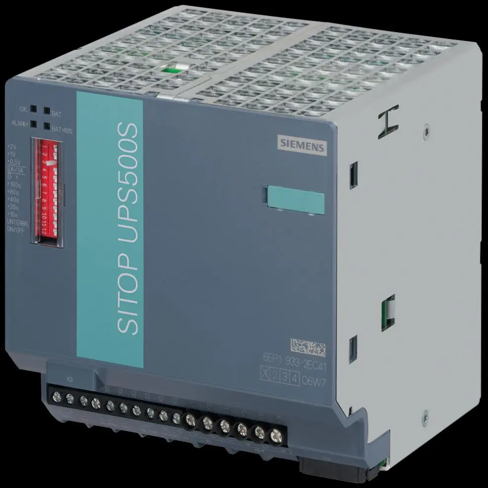 

Uninterruptible power supply SITOP UPS500S 2.5 kWs, 24 V/15 A, with USB 6EP1933-2EC41