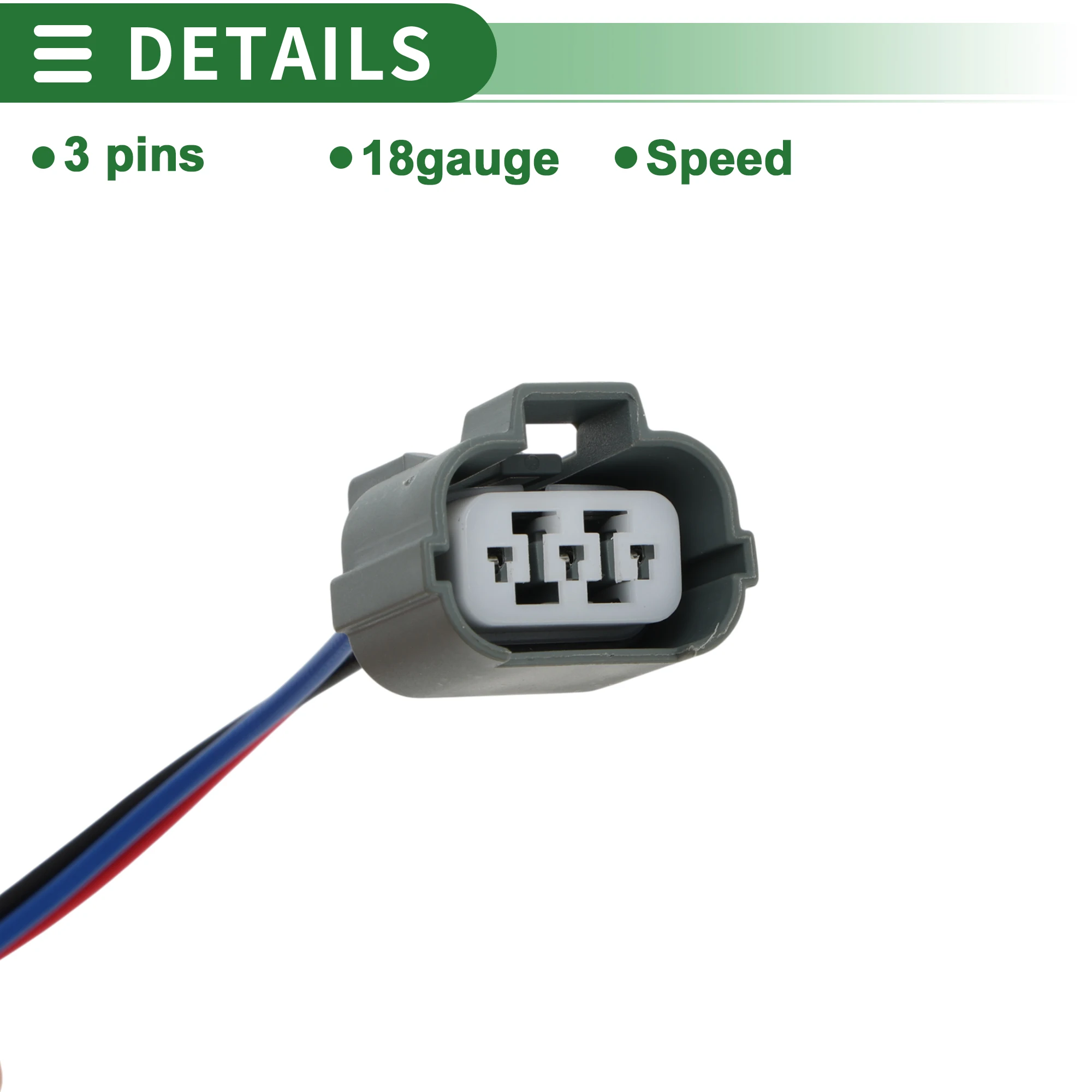 UXCELL 3 دبابيس الاستشعار الأسلاك يسخر سرعة الاستشعار الأسلاك تسخير ل ACURA CL 1997 No.DYIY1010 3 قطعة محطة 1 مجموعة 18 مقياس