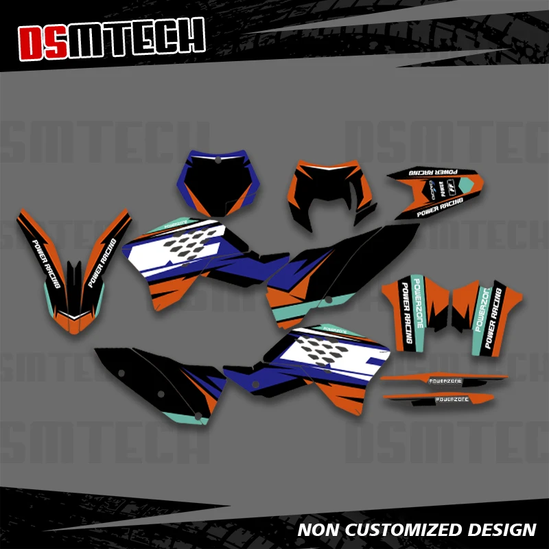 

DSMTECH для KTM SX SXF 2007 2008 2009 2010 EXC EXCF 125 250 300 450 2008 2009 2010 2011 Графические наклейки Наклейки для мотоцикла 002