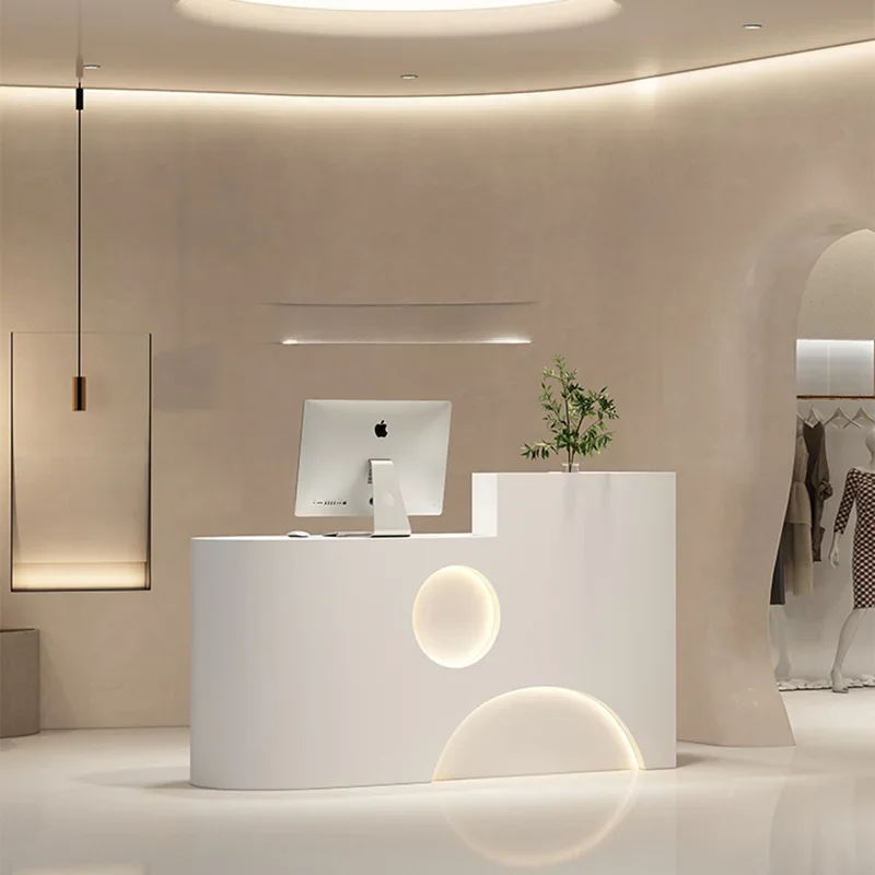 

Italian Style Beauty Salon Reception Desks Clothing Shop Modern Simplicity Reception Desk High-end Office Furniture Recepce HBRD