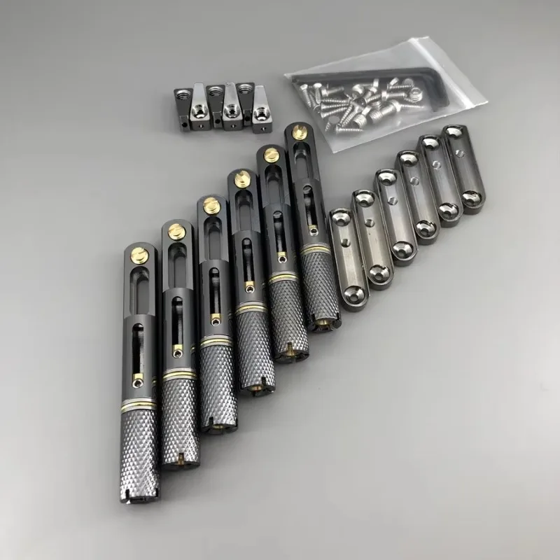 الشركة المصنعة باستخدام الحاسب الآلي OEM مخصصة التصنيع باستخدام الحاسب الآلي جسر الغيتار المعدني مقطوعة الرأس أجزاء الغيتار المخصصة عالية الجودة