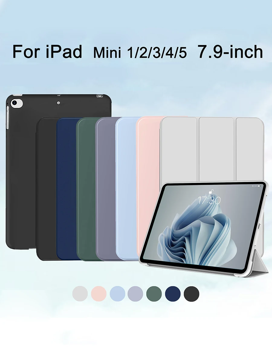 Hülle für iPad Mini 5 4 3 2 1, 7,9 Zoll iPad Mini 1. 2. 3. 4. 5. Generation Flip Smart Cover [Unterstützt automatische Schlaf-/Wachfunktion]