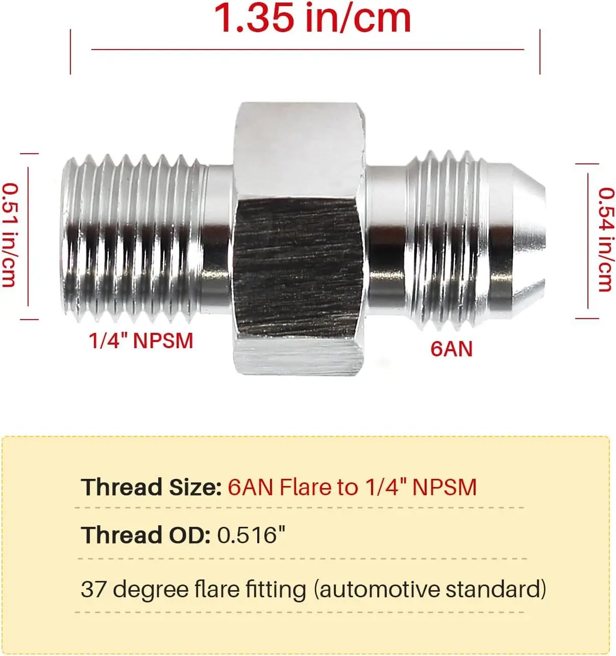 2X 6AN トランスミッションオイルクーラーアダプターフィッティング GM ターボ 350、400、700R、4L60E 用