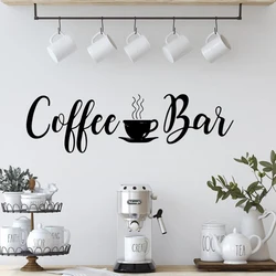 Coffee Bar Wall Decal Sticker Coffee Shop Table Office Breakroom Kitchen Vinyl Home Decor