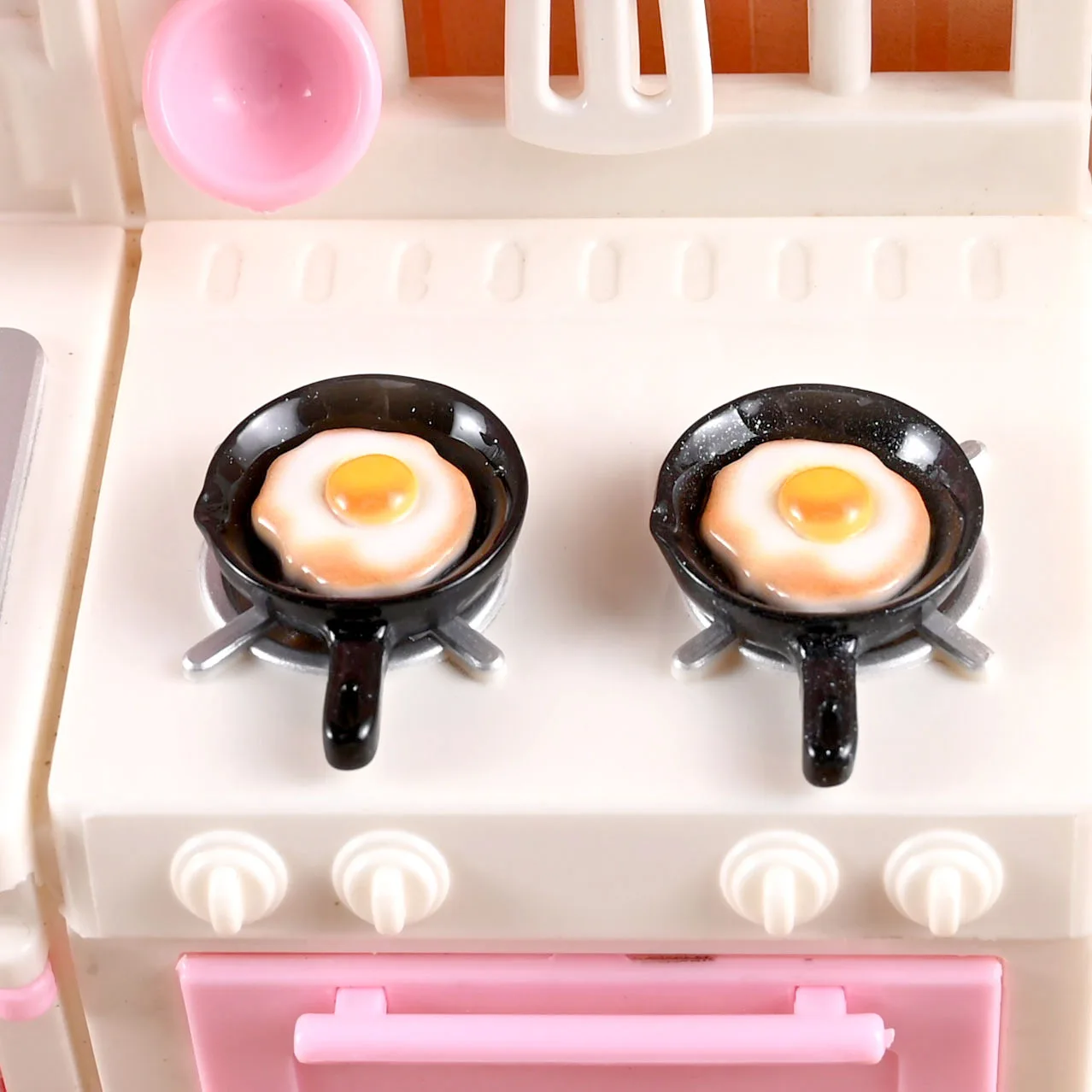 

Diy Model Kitchen Utensils Home Decor Toy Miniatures Crafts Dollhouse Pan Egg Fryer Spatula Eggs Miniature Kitchenware Pan Egg
