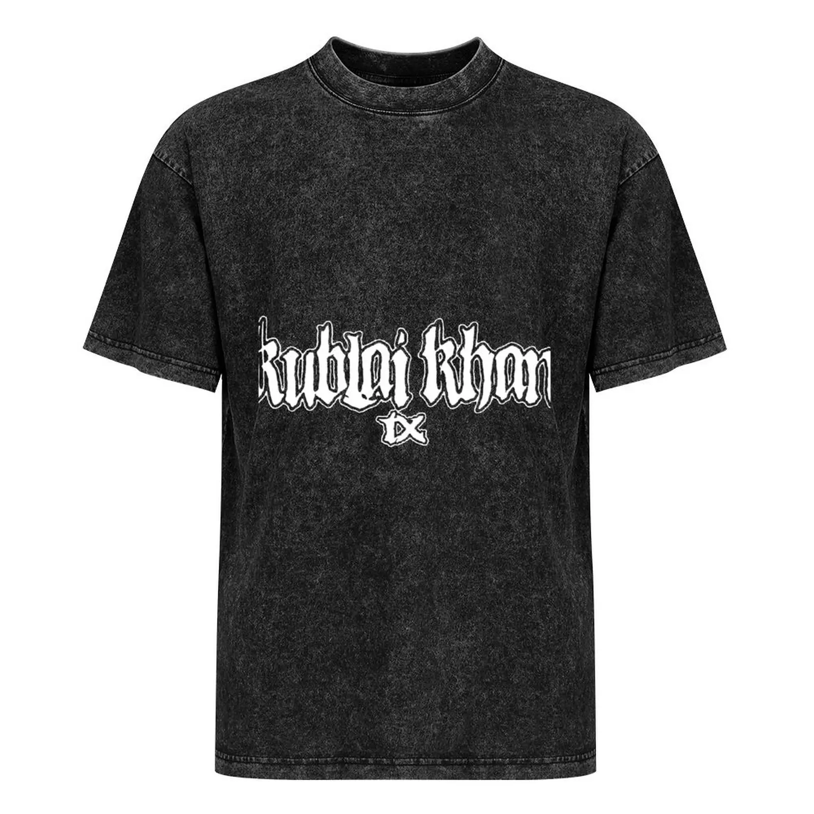 تي شيرت Kublai Khan TX للأولاد برسومات بيضاء تي شيرت رجالي على الموضة