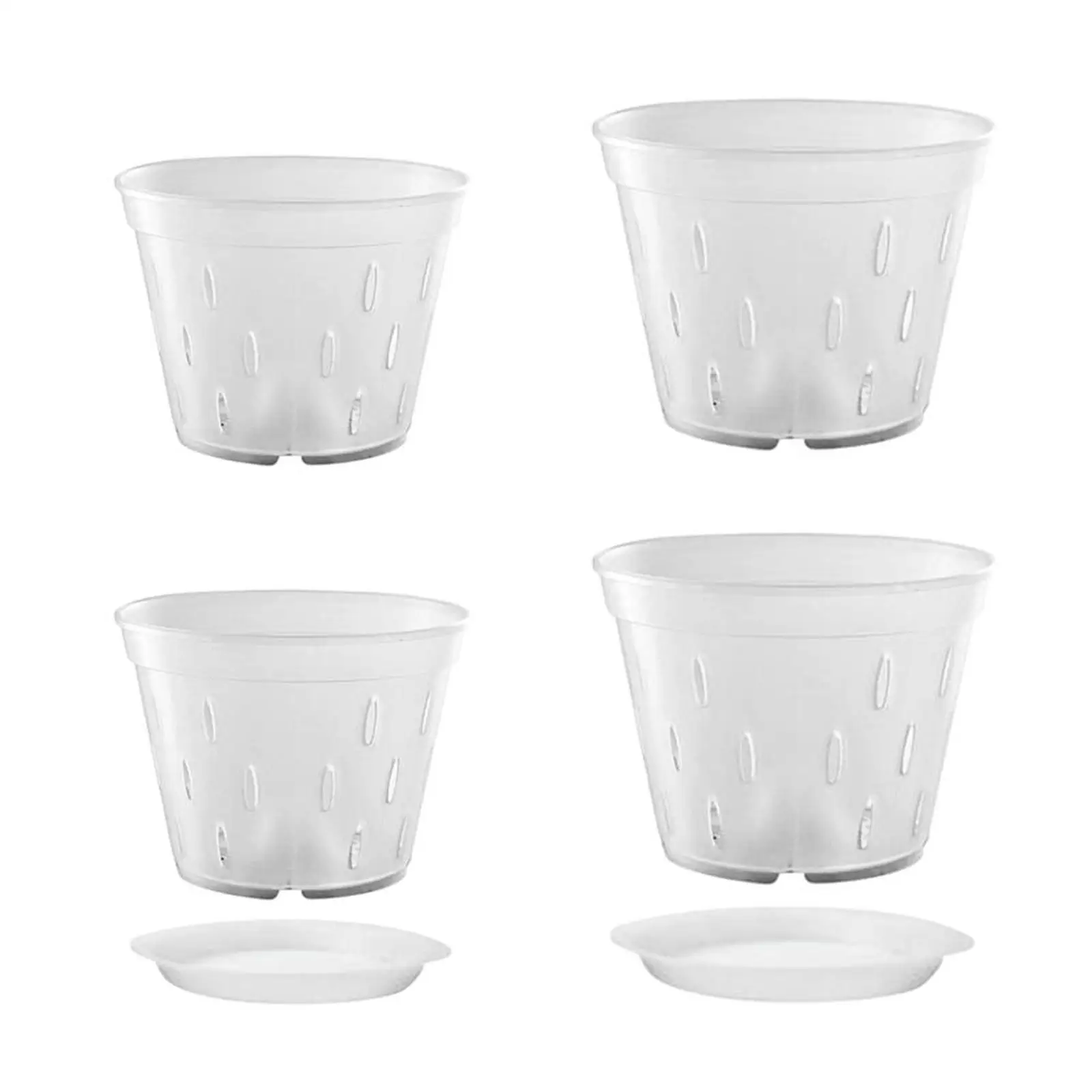 Orchid Pot with Drainage Holes Flower Plant Pot Orchid Planter Pots for Flower Nursery Drainage Indoor Outdoor Plants Repotting