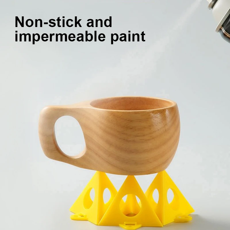 Pyramid Stands Paint Pads Set Triangle Stands Paint Tool Triangle Paint Pads Feet for Woodworking Tools Carpenter Accessories